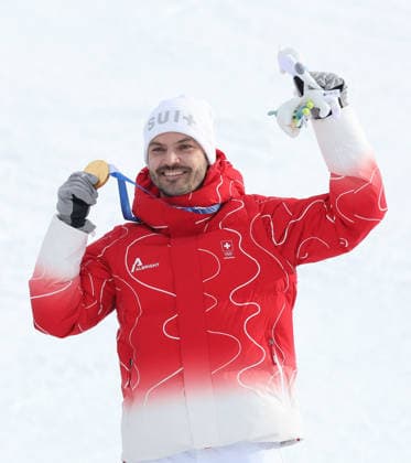 GIOCHI OLIMPICI - Olimpiadi Invernali Milano-Cortina 2026 - Alpine Skiing Men s Slalom Milano Cortina 2026 - XXV Olympic Winter games, Winterspiele,Spiele, Summer games Bormio - Italy 16 February,2026 Alpine skiing - Men s Slalom Image Show: Gold Medal MEILLARD Loic (SUI) Cortina D Ampezzo Italy  Copyright: xIPAxSport ABACAx