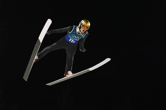 Predazzo, Italien 16. Februar 2026: Skispringen Super Team Männer - Olympia 2026 Im Bild: Niko KYTOESAHO (FIN) Ski jumping, Skispringen, Ski, nordisch Stadium *** Predazzo, Italy February 16, 2026 Ski Jumping Super Team Men Olympic Games 2026 In the picture Niko KYTOESAHO FIN Ski Jumping Stadium Copyright: xFotostandx xHettichx