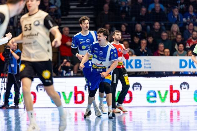 16.02.206, GER, Handball, Maenner, Saison 25 26, Daikin 1.Bl, 21.Spieltag, ThSV Eisenach - Bergischer HC Tillman Leu (ThSV Eisenach,99) 99817 Eisenach Werner-Assmann-Halle Am Sportp Thueringen Deutschland