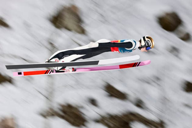 OLYMPICS - Winter Olympic Games, Olympische Spiele, Olympia, OS Milano Cortina 2026 PREDAZZO,ITALY,16.FEB.26 - OLYMPICS, Ski jumping, Skispringen, Ski, nordisch - Winter Olympic Games Milano Cortina 2026, large hill, Super Team, men. Image shows Felix Trunz (SUI).  GEPAxpictures xMatthiasxTrinkl
