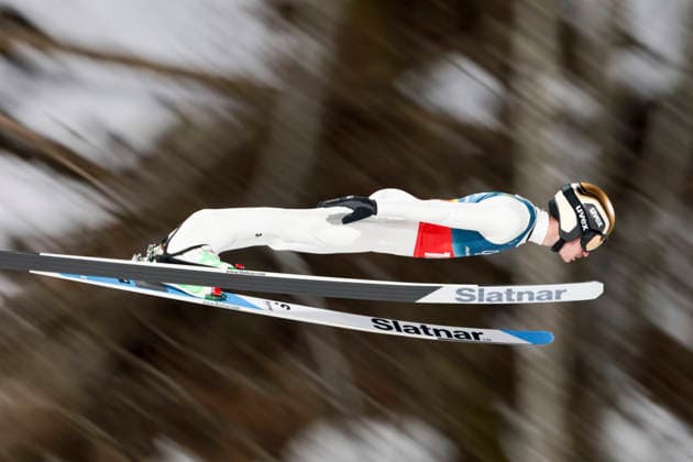 OLYMPICS - Winter Olympic Games, Olympische Spiele, Olympia, OS Milano Cortina 2026 PREDAZZO,ITALY,16.FEB.26 - OLYMPICS, Ski jumping, Skispringen, Ski, nordisch - Winter Olympic Games Milano Cortina 2026, large hill, Super Team, men. Image shows Anze Lanisek (SLO).  GEPAxpictures xMatthiasxTrinkl