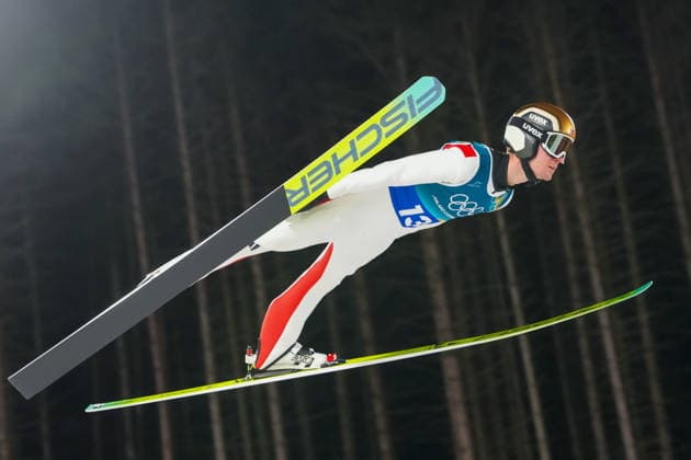 Winter Olympics in Milan Cortina 2026 Val di Fiemme, Italy 20260216. Super team jump large hill for men in Predazzo Ski jumping, Skispringen, Ski, nordisch Stadium during the Winter Olympics in Milan Cortina 2026. Photo: Lise Aserud NTB Val di Fiemme Italy EDITORIAL USE ONLY. RESTRICTED USE FOR BETTING COMPANIES Ref:_SPOJrRT6mO6TA0.jpg *** Winter Olympics in Milan Cortina 2026 Val di Fiemme, Italy 20260216 Super team jump large hill for men in Predazzo Ski jumping Stadium during the Winter Olympics in Milan Cortina 2026 Photo Lise Aserud NTB Val di Fiemme Italy EDITORIAL USE ONLY RESTRICTED USE FOR BETTING COMPANIES  Copyright: xLisexAserudxx xNTBx