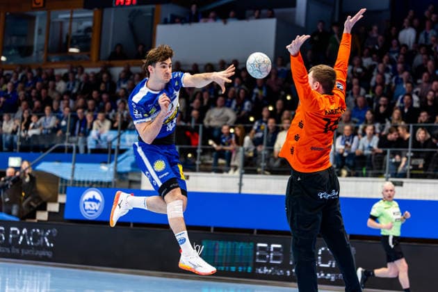 16.02.206, GER, Handball, Maenner, Saison 25 26, Daikin 1.Bl, 21.Spieltag, ThSV Eisenach - Bergischer HC Stephan Seitz (ThSV Eisenach,44) 99817 Eisenach Werner-Assmann-Halle Am Sportp Thueringen Deutschland