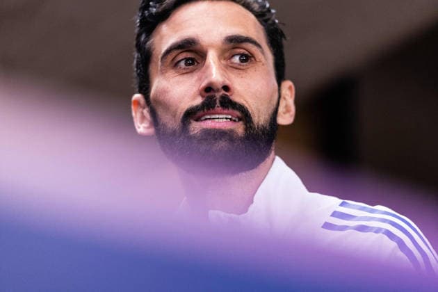 February 16, 2026, Lisbon, Lisbon, Portugal: Alvaro Arbeloa Head Coach of Real Madrid CF speaks to the media in press conference, PK, Pressekonferenz prior to the UEFA Champions League 2025 2026 game between SL Benfica and Real Madrid C.F. at Estadio da Luz on February 16, 2026 in Lisbon, Portugal. Soccer 2026: SL Benfica X Real Madrid CF  - ZUMAg283 20260216_zsp_g283_131 Copyright: xJoaoxGregoriox