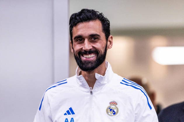 February 16, 2026, Lisbon, Lisbon, Portugal: Alvaro Arbeloa Head Coach of Real Madrid CF speaks to the media in press conference, PK, Pressekonferenz prior to the UEFA Champions League 2025 2026 game between SL Benfica and Real Madrid C.F. at Estadio da Luz on February 16, 2026 in Lisbon, Portugal. Lisbon Portugal - ZUMAg283 20260216_zsp_g283_130 Copyright: xJoaoxGregoriox