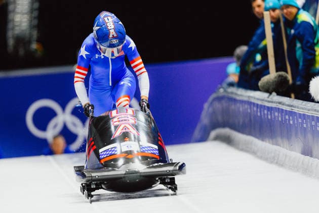 OLYMPICS - Winter Olympic Games, Olympische Spiele, Olympia, OS Milano Cortina 2026 CORTINA D AMPEZZO,ITALY,16.FEB.26 - OLYMPICS, BOBSLEIGH - Winter Olympic Games Milano Cortina 2026, monobob, women. Image shows Kaysha Love (USA).  GEPAxpictures xAlexanderxSolc