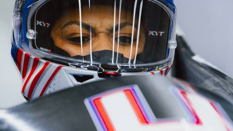 OLYMPICS - Winter Olympic Games, Olympische Spiele, Olympia, OS Milano Cortina 2026 CORTINA D AMPEZZO,ITALY,16.FEB.26 - OLYMPICS, BOBSLEIGH - Winter Olympic Games Milano Cortina 2026, monobob, women. Image shows Kaysha Love (USA).  GEPAxpictures xAlexanderxSolc