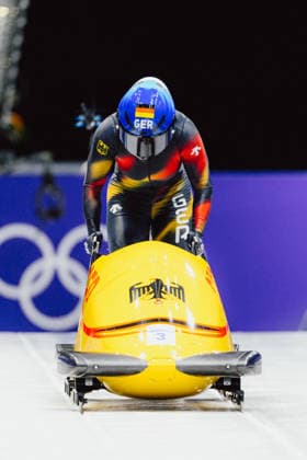 OLYMPICS - Winter Olympic Games, Olympische Spiele, Olympia, OS Milano Cortina 2026 CORTINA D AMPEZZO,ITALY,16.FEB.26 - OLYMPICS, BOBSLEIGH - Winter Olympic Games Milano Cortina 2026, monobob, women. Image shows Lisa Buckwitz (GER).  GEPAxpictures xAlexanderxSolc