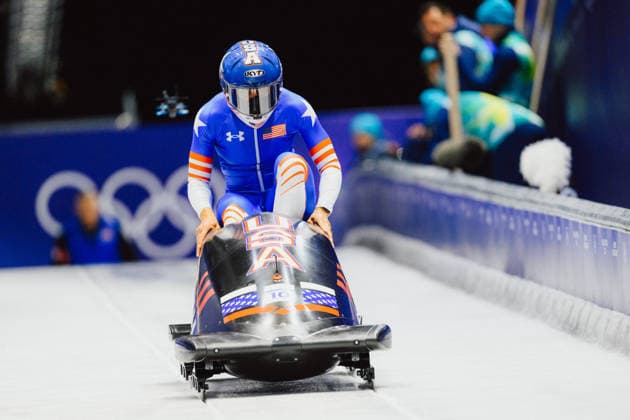 OLYMPICS - Winter Olympic Games, Olympische Spiele, Olympia, OS Milano Cortina 2026 CORTINA D AMPEZZO,ITALY,16.FEB.26 - OLYMPICS, BOBSLEIGH - Winter Olympic Games Milano Cortina 2026, monobob, women. Image shows Elana Meyers Taylor (USA).  GEPAxpictures xAlexanderxSolc