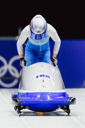OLYMPICS - Winter Olympic Games, Olympische Spiele, Olympia, OS Milano Cortina 2026 CORTINA D AMPEZZO,ITALY,16.FEB.26 - OLYMPICS, BOBSLEIGH - Winter Olympic Games Milano Cortina 2026, monobob, women. Image shows Margot Boch (FRA).  GEPAxpictures xAlexanderxSolc