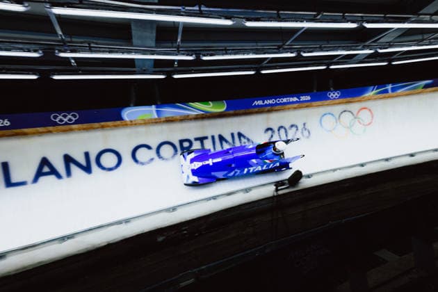 OLYMPICS - Winter Olympic Games, Olympische Spiele, Olympia, OS Milano Cortina 2026 CORTINA D AMPEZZO,ITALY,16.FEB.26 - OLYMPICS, BOBSLEIGH - Winter Olympic Games Milano Cortina 2026, monobob, women. Image shows Giada Andreutti (ITA).  GEPAxpictures xAlexanderxSolc