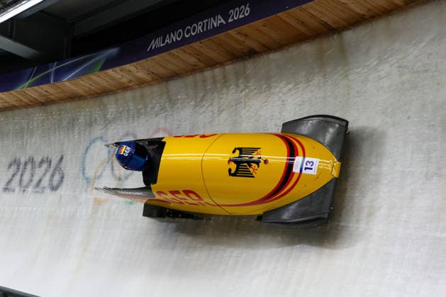 Kim Kalicki from Germany competes during the Olympic Winter games, Winterspiele,Spiele, Summer games Milano-Cortina 2026, Bobsleigh Women s Monobob, Gold Medal race on February 16, 2026 at Cortina Sliding Center in Cortina d Ampezzo, Italy.  Copyright: xLucianoxMariaxBisi IPAxSportx xipa-agency.netx xx IPA_71618919 IPA_Agency_IPA71618919