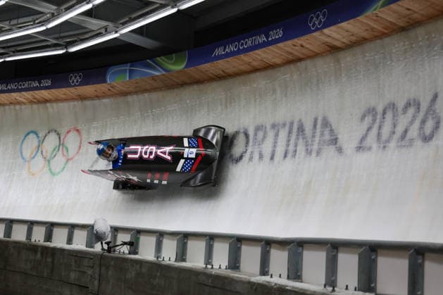 Kaysha Love from United States competes during the Olympic Winter games, Winterspiele,Spiele, Summer games Milano-Cortina 2026, Bobsleigh Women s Monobob, Gold Medal race on February 16, 2026 at Cortina Sliding Center in Cortina d Ampezzo, Italy.  Copyright: xLucianoxMariaxBisi IPAxSportx xipa-agency.netx xx IPA_71618940 IPA_Agency_IPA71618940