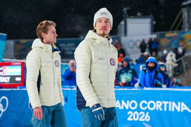 Winter Olympics in Milan Cortina 2026 Val di Fiemme, Italy 20260216. Kristoffer Eriksen Sundal during the Men s Super Team Jump Large Hill in the Predazzo Ski jumping, Skispringen, Ski, nordisch Stadium during the Winter Olympics in Milan Cortina 2026. Photo: Lise Aserud NTB Val di Fiemme Italy EDITORIAL USE ONLY. RESTRICTED USE FOR BETTING COMPANIES Ref:_SPOEfYqtLcqNT0.jpg *** Winter Olympics in Milan Cortina 2026 Val di Fiemme, Italy 20260216 Kristoffer Eriksen Sundal during the Men s Super Team Jump Large Hill in the Predazzo Ski Jumping Stadium during the Winter Olympics in Milan Cortina 2026 Photo Lise Aserud NTB Val di Fiemme Italy EDITORIAL USE ONLY RESTRICTED USE FOR BETTING COMPANIES  Copyright: xLisexAserudxx xNTBx