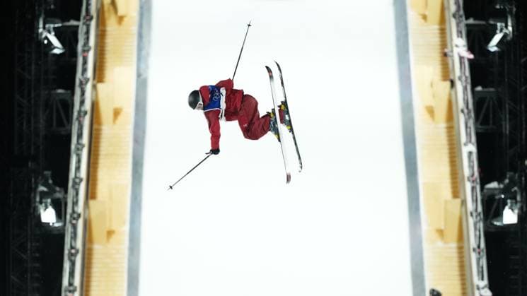 February 16, 2026, Livigno, Italy: Canada Megan Oldham warms up ahead of the women s freeski big air final at the Milano Cortina 2026 Winter Olympic Games, Olympische Spiele, Olympia, OS in Livigno, Italy on Monday, Feb. 16, 2026. Canada News - February 16, 2026  - ZUMAc35_ 20260216_zaf_c35_121 Copyright: xSeanxKilpatrickx