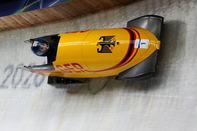 Laura Nolte from Germany competes during the Olympic Winter games, Winterspiele,Spiele, Summer games Milano-Cortina 2026, Bobsleigh Women s Monobob, Gold Medal race on February 16, 2026 at Cortina Sliding Center in Cortina d Ampezzo, Italy.  Copyright: xLucianoxMariaxBisi IPAxSportx xipa-agency.netx xx IPA_71618931 IPA_Agency_IPA71618931