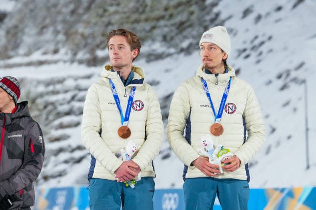 Winter Olympics in Milan Cortina 2026 Val di Fiemme, Italy 20260216. Kristoffer Eriksen Sundal during the Men s Super Team Jump Large Hill in the Predazzo Ski jumping, Skispringen, Ski, nordisch Stadium during the Winter Olympics in Milan Cortina 2026. Photo: Lise Aserud NTB Val di Fiemme Italy EDITORIAL USE ONLY. RESTRICTED USE FOR BETTING COMPANIES Ref:_SPOrk-jmVDFx5Q.jpg *** Winter Olympics in Milan Cortina 2026 Val di Fiemme, Italy 20260216 Kristoffer Eriksen Sundal during the Men s Super Team Jump Large Hill in the Predazzo Ski Jumping Stadium during the Winter Olympics in Milan Cortina 2026 Photo Lise Aserud NTB Val di Fiemme Italy EDITORIAL USE ONLY RESTRICTED USE FOR BETTING COMPANIES  Copyright: xLisexAserudxx xNTBx