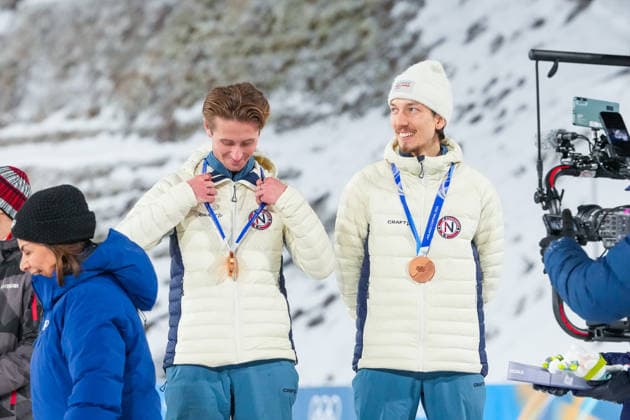 Winter Olympics in Milan Cortina 2026 Val di Fiemme, Italy 20260216. Kristoffer Eriksen Sundal during the Men s Super Team Jump Large Hill in the Predazzo Ski jumping, Skispringen, Ski, nordisch Stadium during the Winter Olympics in Milan Cortina 2026. Photo: Lise Aserud NTB Val di Fiemme Italy EDITORIAL USE ONLY. RESTRICTED USE FOR BETTING COMPANIES Ref:_SPOuQyZsiZkAas.jpg *** Winter Olympics in Milan Cortina 2026 Val di Fiemme, Italy 20260216 Kristoffer Eriksen Sundal during the Men s Super Team Jump Large Hill in the Predazzo Ski Jumping Stadium during the Winter Olympics in Milan Cortina 2026 Photo Lise Aserud NTB Val di Fiemme Italy EDITORIAL USE ONLY RESTRICTED USE FOR BETTING COMPANIES  Copyright: xLisexAserudxx xNTBx