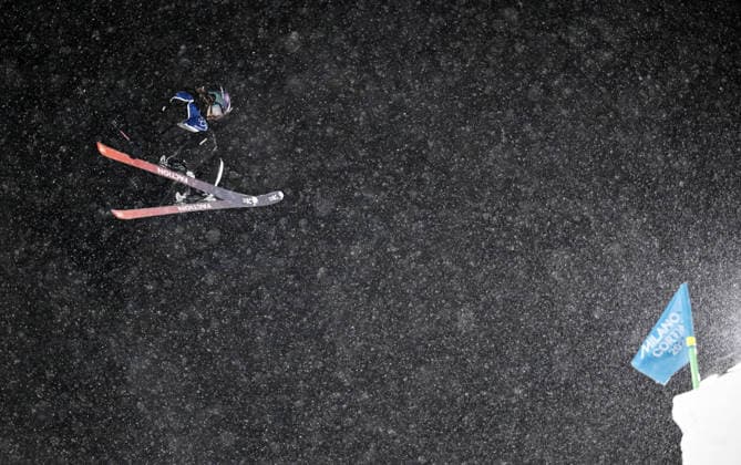 (260216) -- LIVIGNO, Feb. 16, 2026 -- Liu Mengting of China competes during the freestyle skiing women s freeski big air final at the Milan-Cortina 2026 Olympic Winter games, Winterspiele,Spiele, Summer games in Livigno, Italy, Feb. 16, 2026. ) (MICO2026)ITALY-LIVIGNO-OLYMPIC WINTER GAMES-FREESTYLE SKIING-WOMEN S BIG AIR-FINAL XiaxYifang 