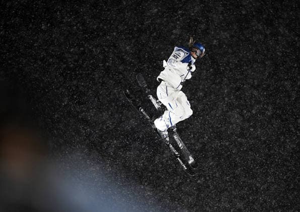 (260216) -- LIVIGNO, Feb. 16, 2026 -- Gu Ailing of China competes during the freestyle skiing women s freeski big air final at the Milan-Cortina 2026 Olympic Winter games, Winterspiele,Spiele, Summer games in Livigno, Italy, Feb. 16, 2026. ) (MICO2026)ITALY-LIVIGNO-OLYMPIC WINTER GAMES-FREESTYLE SKIING-WOMEN S BIG AIR-FINAL XiaxYifang 