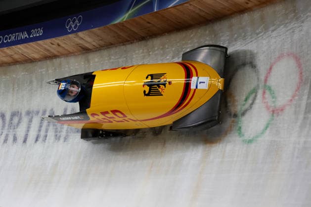 Laura Nolte from Germany competes during the Olympic Winter games, Winterspiele,Spiele, Summer games Milano-Cortina 2026, Bobsleigh Women s Monobob, Gold Medal race on February 16, 2026 at Cortina Sliding Center in Cortina d Ampezzo, Italy.  Copyright: xLucianoxMariaxBisi IPAxSportx xipa-agency.netx xx IPA_71618930 IPA_Agency_IPA71618930