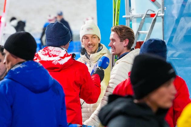Winter Olympics in Milan Cortina 2026 Val di Fiemme, Italy 20260216. Kristoffer Eriksen Sundal during the Men s Super Team Jump Large Hill in the Predazzo Ski jumping, Skispringen, Ski, nordisch Stadium during the Winter Olympics in Milan Cortina 2026. Photo: Lise Aserud NTB Val di Fiemme Italy EDITORIAL USE ONLY. RESTRICTED USE FOR BETTING COMPANIES Ref:_SPO0btU7QsFKUg.jpg *** Winter Olympics in Milan Cortina 2026 Val di Fiemme, Italy 20260216 Kristoffer Eriksen Sundal during the Men s Super Team Jump Large Hill in the Predazzo Ski Jumping Stadium during the Winter Olympics in Milan Cortina 2026 Photo Lise Aserud NTB Val di Fiemme Italy EDITORIAL USE ONLY RESTRICTED USE FOR BETTING COMPANIES  Copyright: xLisexAserudxx xNTBx