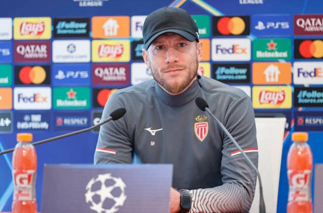 La Turbie, France - February 16, 2026: UEFA Champions League 2025 26 - AS Monaco - Paris Saint Germain PSG press conference, PK, Pressekonferenz with Head Coach Sebastien Pocognoli. UEFA Champions League 2025 26: AS Monaco vs. PSG Paris
