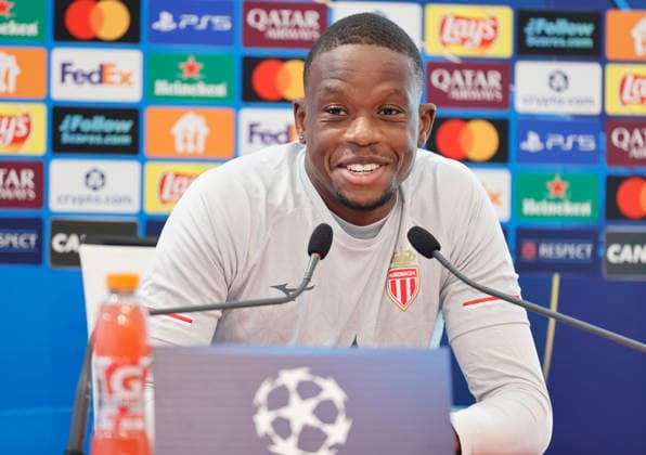 La Turbie, France - February 16, 2026: UEFA Champions League 2025 26 - AS Monaco - Paris Saint Germain PSG press conference, PK, Pressekonferenz with Denis Zakaria. UEFA Champions League 2025 26: AS Monaco vs. PSG Paris