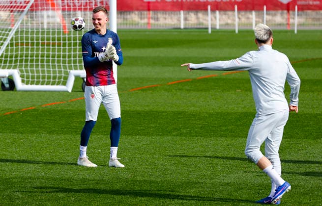 La Turbie, France - February 16, 2026: UEFA Champions League 2025 26 - AS Monaco - Paris Saint Germain PSG Training Session with swiss german Goal Keeper Philipp Köhn Koehn UEFA Champions League 2025 26: AS Monaco vs. PSG Paris