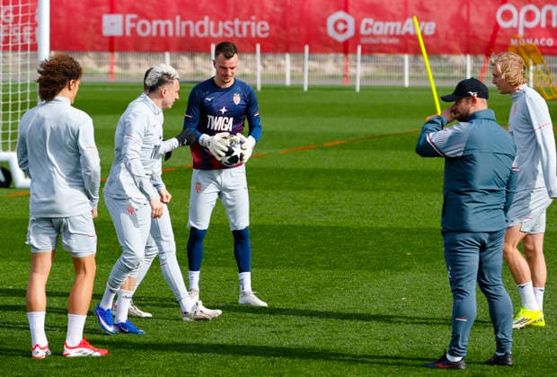La Turbie, France - February 16, 2026: UEFA Champions League 2025 26 - AS Monaco - Paris Saint Germain PSG Training Session with swiss german Goal Keeper Philipp Köhn Koehn UEFA Champions League 2025 26: AS Monaco vs. PSG Paris