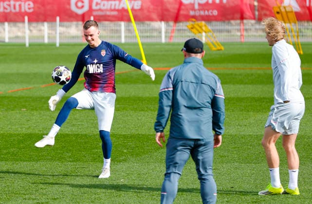 La Turbie, France - February 16, 2026: UEFA Champions League 2025 26 - AS Monaco - Paris Saint Germain PSG Training Session with swiss german Goal Keeper Philipp Köhn Koehn UEFA Champions League 2025 26: AS Monaco vs. PSG Paris