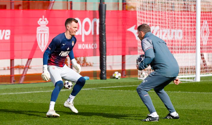La Turbie, France - February 16, 2026: UEFA Champions League 2025 26 - AS Monaco - Paris Saint Germain PSG Training Session with swiss german Goal Keeper Philipp Köhn Koehn UEFA Champions League 2025 26: AS Monaco vs. PSG Paris