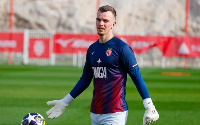 La Turbie, France - February 16, 2026: UEFA Champions League 2025 26 - AS Monaco - Paris Saint Germain PSG Training Session with swiss german Goal Keeper Philipp Köhn Koehn UEFA Champions League 2025 26: AS Monaco vs. PSG Paris