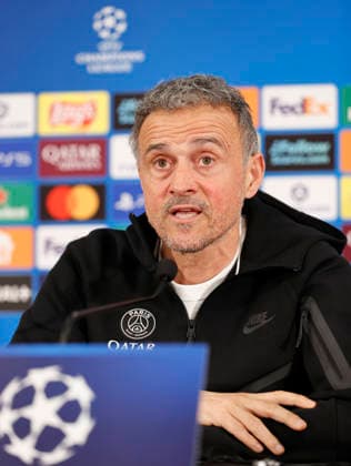 La Turbie, France - February 16, 2026: UEFA Champions League 2025 26 - AS Monaco - Paris Saint Germain PSG press conference, PK, Pressekonferenz with PSG Head Coach Luis Enrique UEFA Champions League 2025 26: AS Monaco vs. PSG Paris