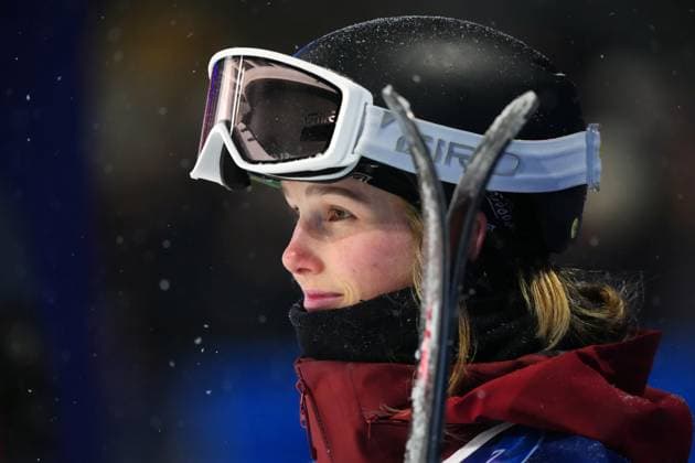 February 16, 2026, Livigno, Italy: Canada s Megan Oldham waits to see her score in the women s free ski big air at the Milan Cortina 2026 Winter Olympic Games, Olympische Spiele, Olympia, OS in Livigno, Italy on Monday, Feb. 16, 2026. Canada News - February 16, 2026  - ZUMAc35_ 20260216_zaf_c35_151 Copyright: xSeanxKilpatrickx