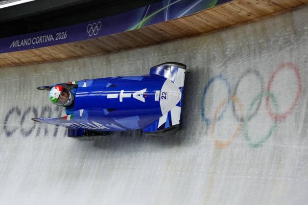 GIOCHI OLIMPICI - Olimpiadi Invernali Milano-Cortina 2026 - Bobsleigh Women s Simona de Silvestro from Italy competes during the Olympic Winter games, Winterspiele,Spiele, Summer games Milano-Cortina 2026, Bobsleigh Women s Monobob, Gold Medal race on February 16, 2026 at Cortina Sliding Center in Cortina d Ampezzo, Italy. Cortina D Ampezzo Italy  Copyright: xIPAxSport ABACAx