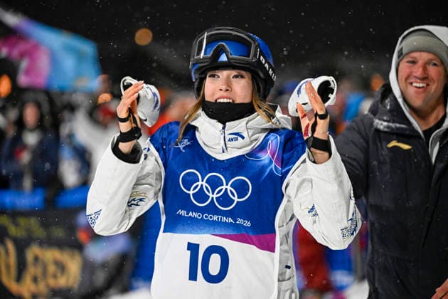 Ailing Eileen Gu of China during the Women s Freeski Big Air Final at the Milano Cortina Winter Olympics at Livigno Snow Park on February 16, 2026. - RONI REKOMAA Livigno Italy iU7PaYY6Eos  Copyright: xRonixRekomaax iU7PaYY6Eos