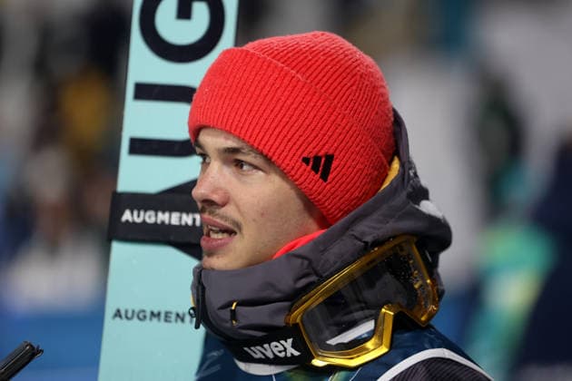 Olympische Winterspiele, Olympia, Skispringen, Herren, Super Team, Großschanze, Val di Fiemme, Predazzo, Olympiaschanze RAIMUND Philipp (GER) nach dem Springen, Kopf, Portrait *** Olympic Winter Games, Olympics, ski jumping, men, super team, large hill, Val di Fiemme, Predazzo, Olympic hill RAIMUND Philipp GER after the jump, head, portrait
