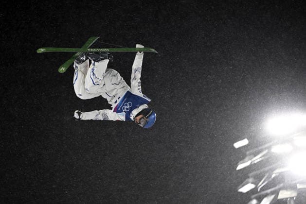 (260216) -- LIVIGNO, Feb. 16, 2026 -- Gu Ailing of China competes during the freestyle skiing women s freeski big air final at the Milan-Cortina 2026 Olympic Winter games, Winterspiele,Spiele, Summer games in Livigno, Italy, Feb. 16, 2026. ) (MICO2026)ITALY-LIVIGNO-OLYMPIC WINTER GAMES-FREESTYLE SKIING-WOMEN S BIG AIR-FINAL XiaxYifang 