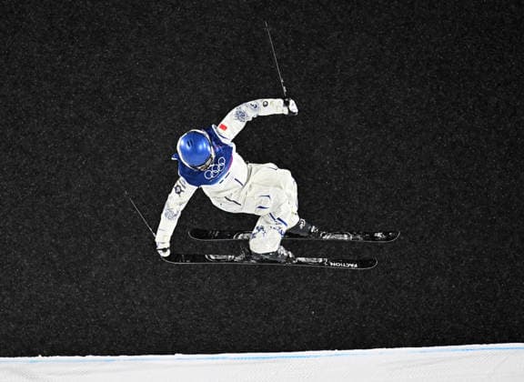 (260216) -- LIVIGNO, Feb. 16, 2026 -- Gu Ailing of China competes during the freestyle skiing women s freeski big air final at the Milan-Cortina 2026 Olympic Winter games, Winterspiele,Spiele, Summer games in Livigno, Italy, Feb. 16, 2026. ) (MICO2026)ITALY-LIVIGNO-OLYMPIC WINTER GAMES-FREESTYLE SKIING-WOMEN S BIG AIR-FINAL ZhangxHongxiang 