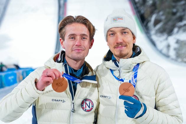 Winter Olympics in Milan Cortina 2026 Val di Fiemme, Italy 20260216. Kristoffer Eriksen Sundal during the Men s Super Team Jump Large Hill in the Predazzo Ski jumping, Skispringen, Ski, nordisch Stadium during the Winter Olympics in Milan Cortina 2026. Photo: Lise Aserud NTB Val di Fiemme Italy EDITORIAL USE ONLY. RESTRICTED USE FOR BETTING COMPANIES Ref:_SPODJwErZSz1AY.jpg *** Winter Olympics in Milan Cortina 2026 Val di Fiemme, Italy 20260216 Kristoffer Eriksen Sundal during the Men s Super Team Jump Large Hill in the Predazzo Ski Jumping Stadium during the Winter Olympics in Milan Cortina 2026 Photo Lise Aserud NTB Val di Fiemme Italy EDITORIAL USE ONLY RESTRICTED USE FOR BETTING COMPANIES  Copyright: xLisexAserudxx xNTBx