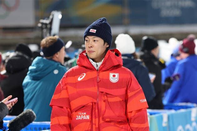 Ryoyu Kobayashi (JPN), FEBRUARY 16, 2026 - Ski jumping, Skispringen, Ski, nordisch : Men s Super Team during the Milano Cortina 2026 Olympic Winter games, Winterspiele,Spiele, Summer games at Predazzo Ski Jumping Stadium in Predazzo, Italy. Noxthirdxpartyxsales  aflo_320147302