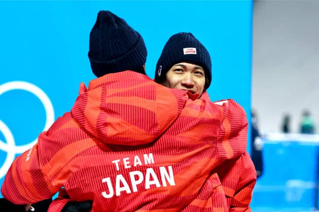 Ren Nikaido, Ryoyu Kobayashi (JPN), FEBRUARY 16, 2026 - Ski jumping, Skispringen, Ski, nordisch : Men s Super Team during the Milano Cortina 2026 Olympic Winter games, Winterspiele,Spiele, Summer games at Predazzo Ski Jumping Stadium in Predazzo, Italy. Noxthirdxpartyxsales  aflo_320147491