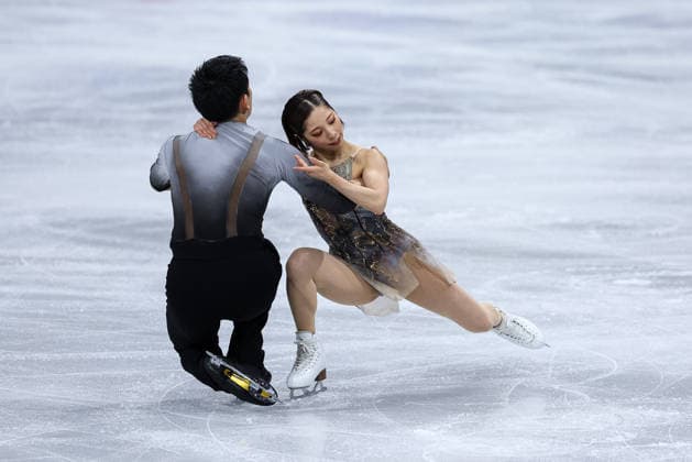 GIOCHI OLIMPICI - Olimpiadi Invernali Milano-Cortina 2026 - Figure skating, Eiskunstlauf - Pair Skating Riku Miura Ryuichi Kihara (JPN) during the Olympic Winter games, Winterspiele,Spiele, Summer games Milano-Cortina 2026, Pair Skating on February 16, 2026 at Milano Ice Skating Arena in Milan, Italy Cortina D Ampezzo Italy  Copyright: xIPAxSport ABACAx