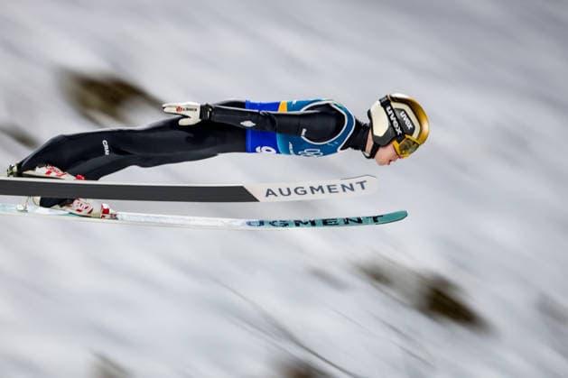 OLYMPICS - Winter Olympic Games, Olympische Spiele, Olympia, OS Milano Cortina 2026 PREDAZZO,ITALY,16.FEB.26 - OLYMPICS, Ski jumping, Skispringen, Ski, nordisch - Winter Olympic Games Milano Cortina 2026, large hill, Super Team, men. Image shows Valentin Foubert (FRA).  GEPAxpictures xMatthiasxTrinkl
