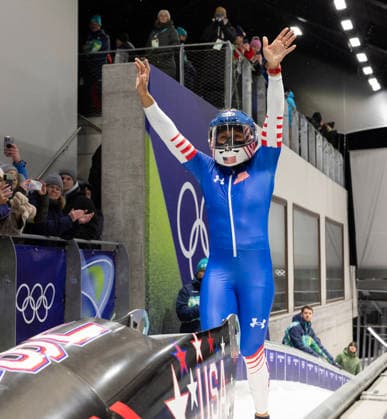 February 16, 2026, Cortina D ampezzo, Lombardy, Italy: Elana Meyers Taylor of the USA won gold in the Women s Monobob at the Cortina Sliding Centre for the Milano Cortina 2026 Winter Olympics. Cortina D ampezzo Italy - ZUMAsc5_ 20260216_oly_sc5_010 Copyright: xErichxSchlegelx
