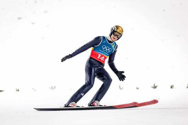 OLYMPICS - Winter Olympic Games, Olympische Spiele, Olympia, OS Milano Cortina 2026 PREDAZZO,ITALY,16.FEB.26 - OLYMPICS, Ski jumping, Skispringen, Ski, nordisch - Winter Olympic Games Milano Cortina 2026, large hill, Super Team, men. Image shows Andreas Wellinger (GER).  GEPAxpictures xMatthiasxTrinkl