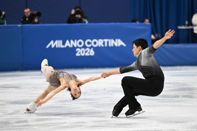 MIURA Riku KIHARA Ryuichi (JPN) during Figure skating, Eiskunstlauf Olympic Winter games, Winterspiele,Spiele, Summer games Milano-Cortina 2026 in Milano, Italy, February 16 2026  Copyright: xFilippoxTomasi IPAxSportx xipa-agency.netx xx IPA_71622606 IPA_Agency_IPA71622606