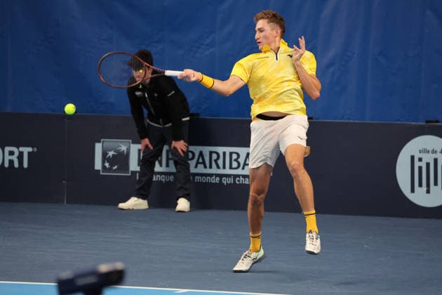 TENNIS : Play In Challenger Lille 2026 - ATP, Tennis Herren 125 Challenger Tour - fÃ vrier 2026 Marat SHARIPOV (Russie) au Play In Challenger Lille 2026, ATP 125 Challenger Tour, 16 au 22 fÃ vrier 2026 - photo Laurent Sanson PsnewZ  Copyright: xLaurentxSANSONx xPsnewZx