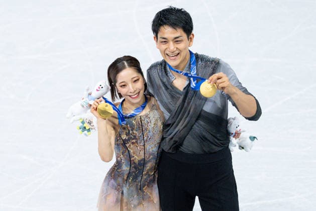 Figure skating, Eiskunstlauf - Milano Cortina 2026 Winter Olympics: Day 10 Riku Miura, Ryuichi Kihara during Milano Cortina 2026 Winter Olympics Figure Skating Pair Skating at Milano Ice Skating Arena in Milan on February 16, 2026 Milan Italy  Copyright: xFotoxOlimpikx originalFilename:jastrzebowski-figuresk260216_npHBx.jpg